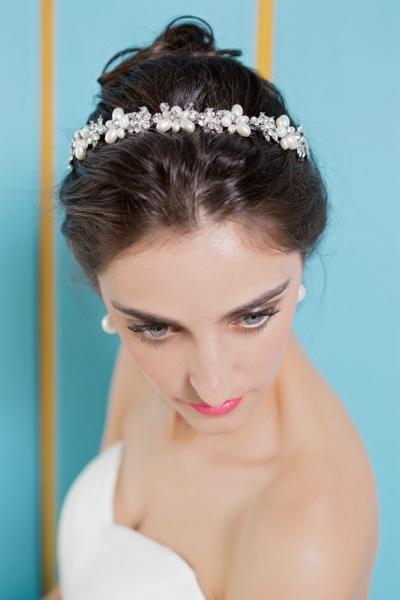 NEU Diadem/Tiara ZLP-3864D Silber/Gold